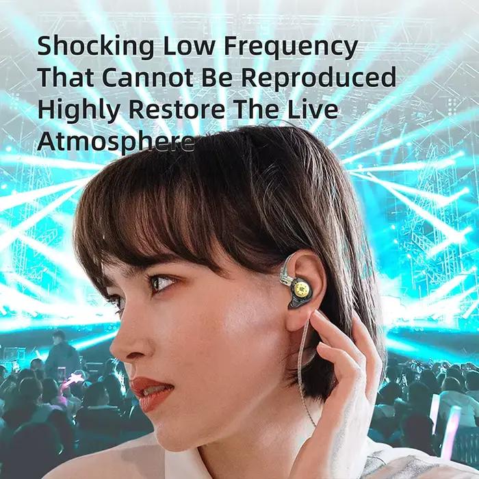 KZ EDX PRO Dynamique Écouteurs HIFI Basse Dans L'oreille Moniteur Sport Antibruit Casque
