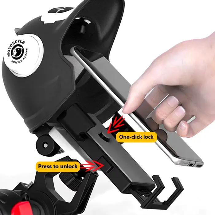 Support de téléphone portable pour petit casque de moto, vélo électrique, pare-soleil étanche, Navigation, support pour téléphone portable