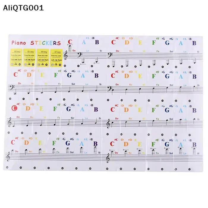 Autocollant notes clavier 88/61/54/49/37 touches