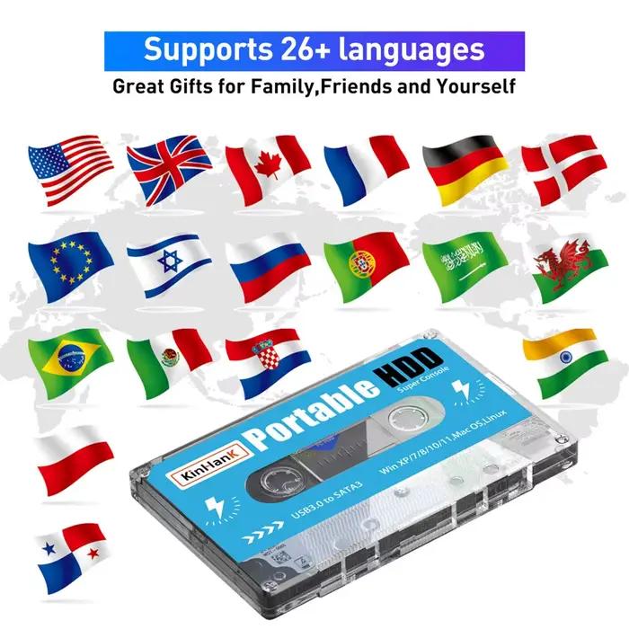 55000 Super Console 500G jeux vidéo HDD 50 émulateurs pour DC/MAME/SS/NAOMI/PS2/PS1 Plug and Play Batocera OS