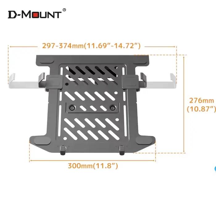 Support de bureau pour ordinateur portable D-MOUNT LP8 10'-17' avec pince réglable en largeur