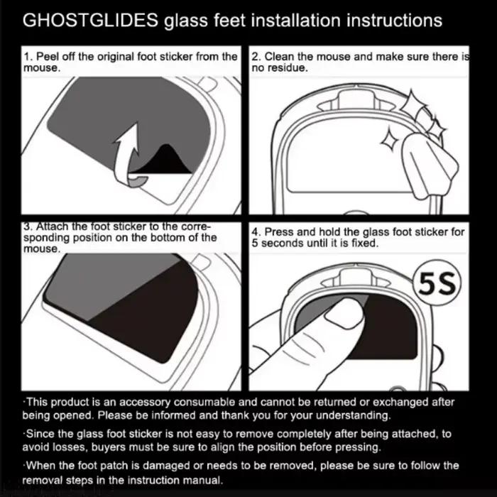 Tapis de souris en verre pour Master 3/3s
