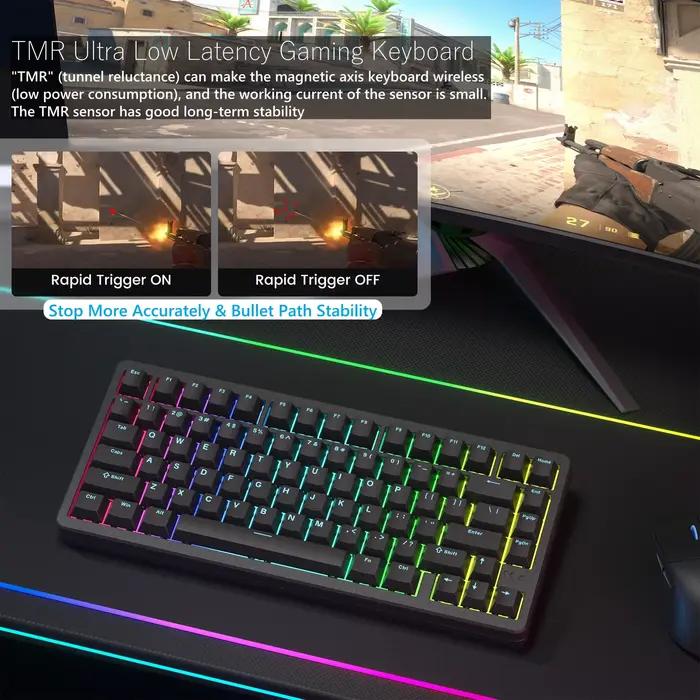 Womier SK75 TMR/HE clavier à effet Hall 75%
