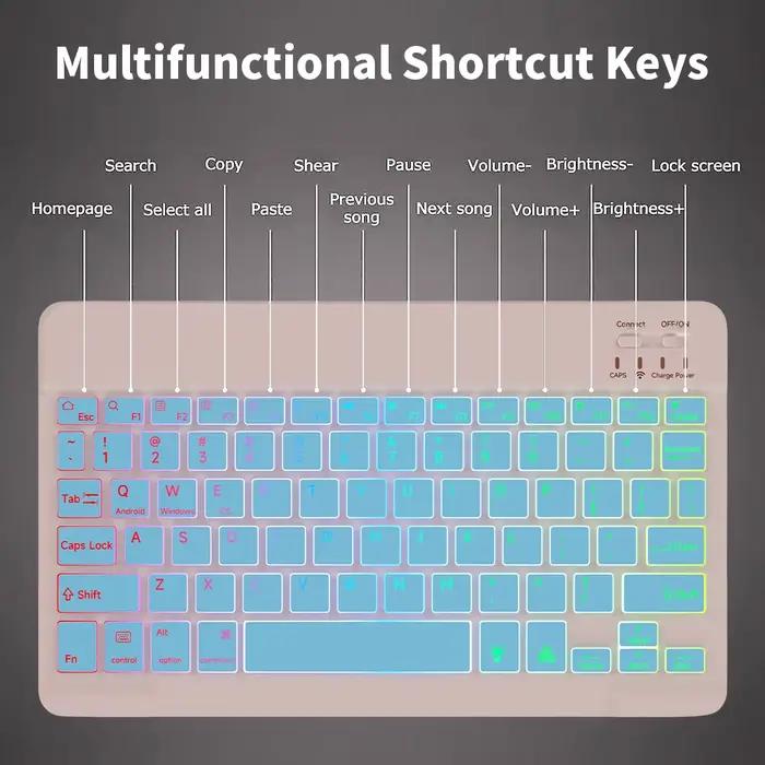 Français Clavier rétro4.2 sans fil pour systèmes Windows