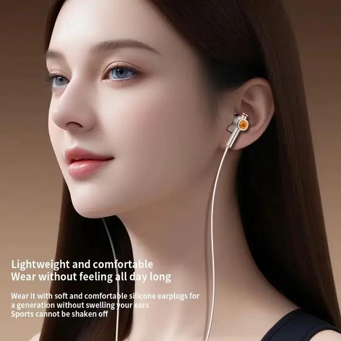 Écouteurs intra-auriculaires filaires Type-C avec son Dolby et réduction du bruit