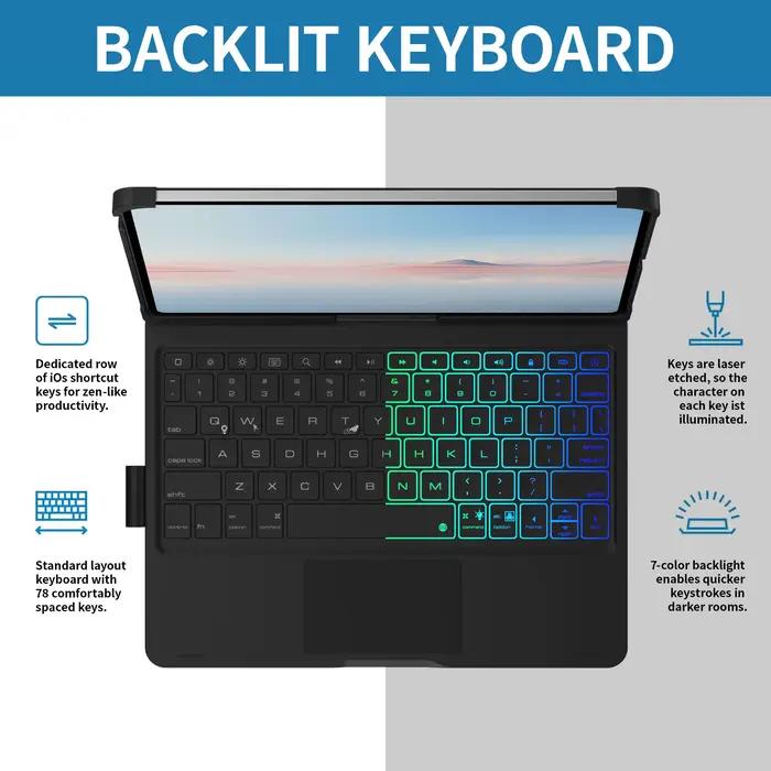 Étui avec clavier tactile pour iPad Air 11 pouces (2024 M2)