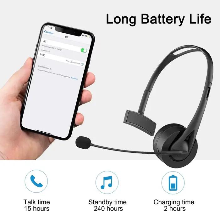 Écouteurs Bluetooth 5.3 avec micro