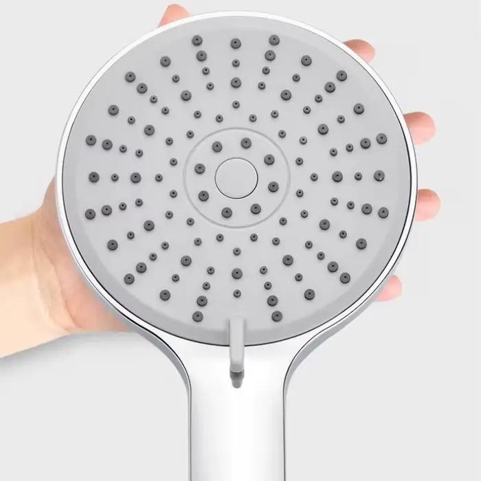 Pommeau de douche haute pression, salle de bain, 5 fonctions, économie d'eau, mural, ABS chromé, accessoire de pluie
