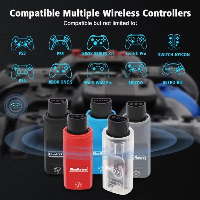 Adaptateur de contrôleurs de jeu sans fil RetroScaler BlueRetro pour Console Nintendo 64 vers PS3 PS4 PS5
