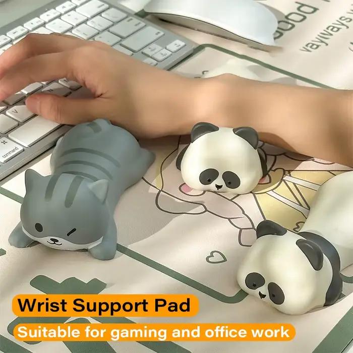 Repose-poignet en forme d'animal mignon, Support ergonomique en mousse à mémoire de forme pour ordinateur de bureau, repose-bras pour ordinateur portable, chat, chien, canard, Panda, jouets, nouvelle
