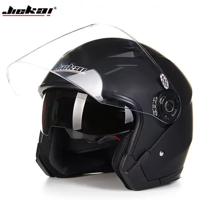 Casque de moto électrique à double lentille