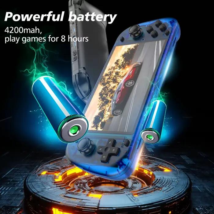New R50S Retro Handheld Game Console 5.1 Inch Large Screen Linux System 854*480 4200mAh Video Gaming Player Boy Gifts