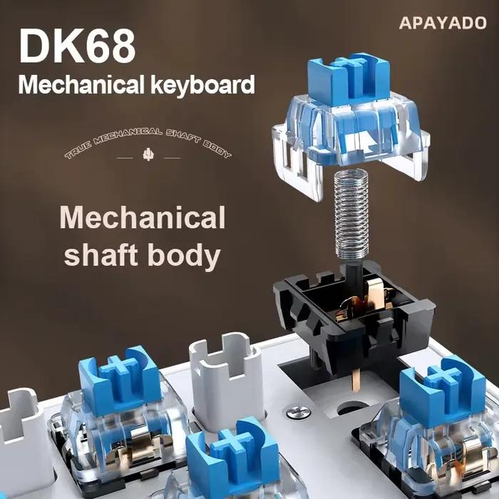 Clavier mécanique rétro punk sans fil DK68 APAYADO