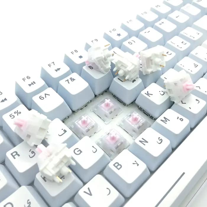 Tecsee DIY Tactile/Linear Mechanical Keyboard Tester Samples Pack Switches of the Key Core Trial Gaming RGB SMD MX Switch