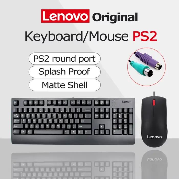 Lenovo clavier souris PS/2 Interface de Port rond filaire Combo point rouge étanche ergonomie pour ordinateur portable