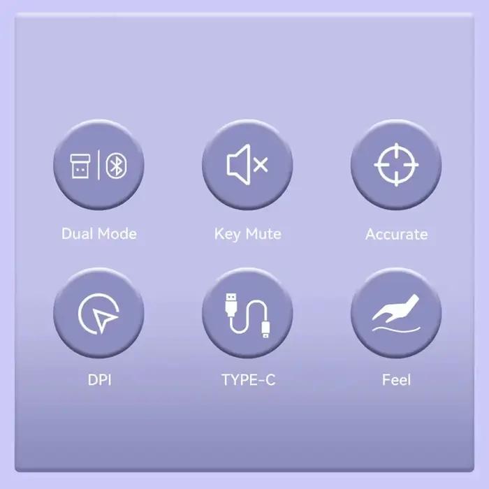 Souris sans fil double mode Bluetooth 2.4G rechargeable Type-C