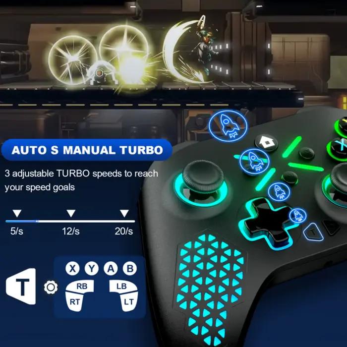 GAMROMBO contrôleur sans fil pour Xbox One/série S/X/PC manette de jeu 6 axes Vibration Joystick effet Hall jeu télécommande bascule