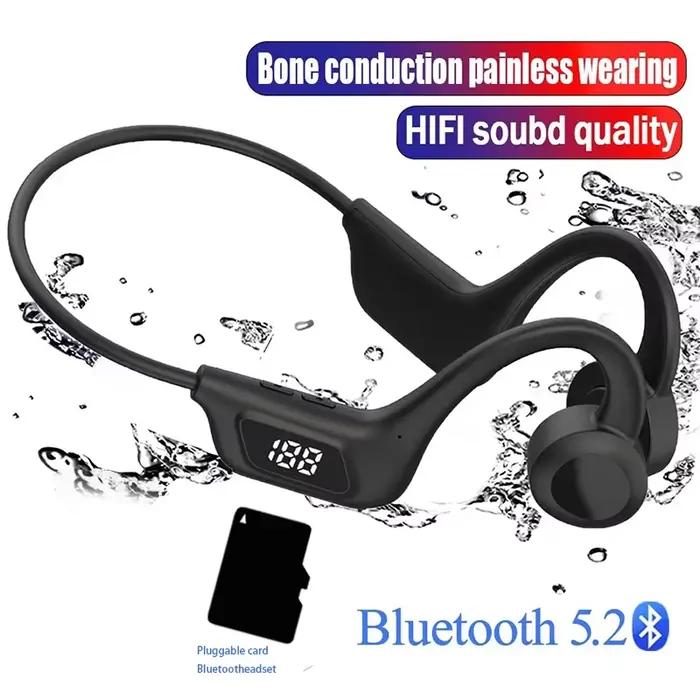 Écouteurs à Conduction osseuse sans fil Bluetooth 5.2