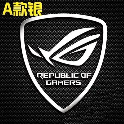 Asus ROG république des joueurs Logo en métal autocollant pour ordinateur portable tablette