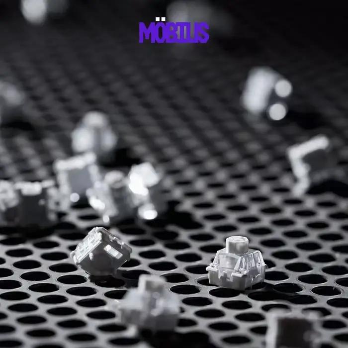 Clavier à interrupteurs magnétiques RAKKA x WuqueStudio Mobius Blanc 580gs Flux Magnétique Accessoires