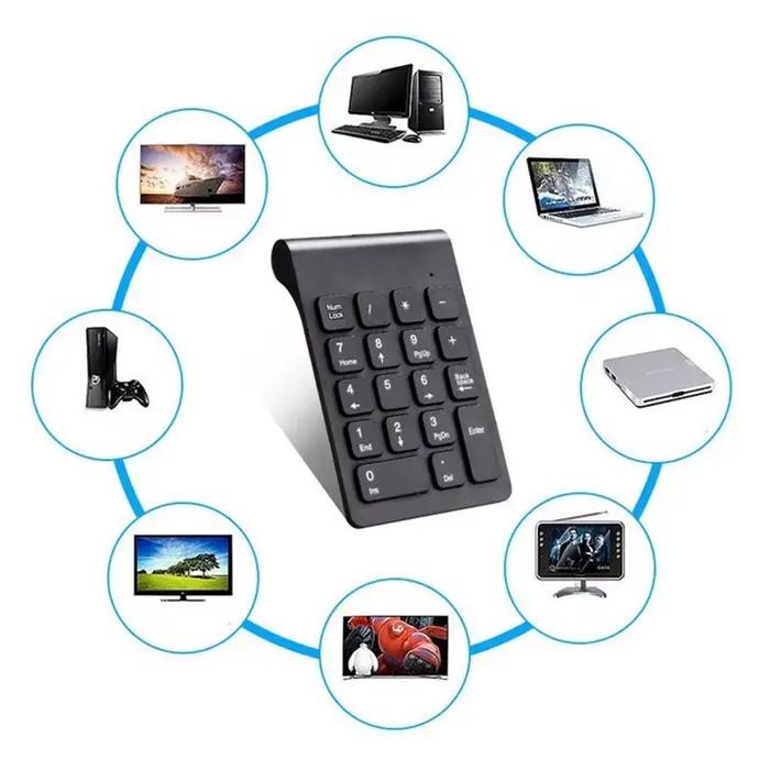 2.4G Portable USB Ultra-mince 18 touches clavier numérique pavé