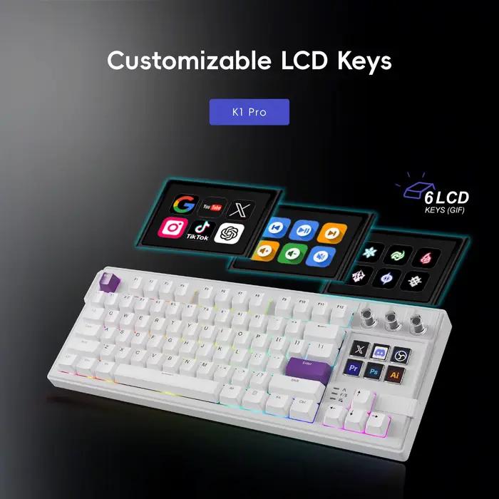 Clavier mécanique de jeu MiraBox K1 Pro AI Stream Deck