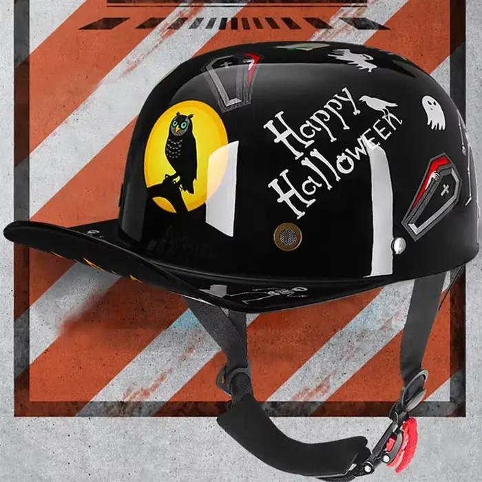 Casquette de baseball pour casque de moto Vintage, pour hommes et femmes, scooter pour enfants, demi-visage, chapeau quatre saisons, nouvelle collection 2023