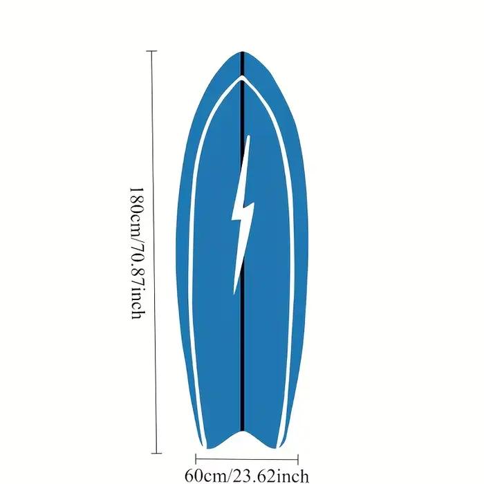 VIKAMA Tapis créatif en forme de planche de surf