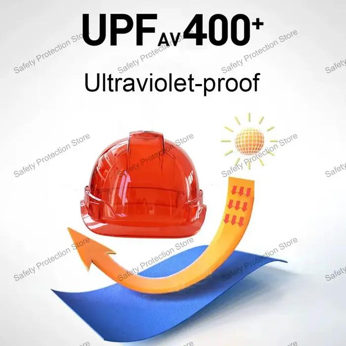 Casque de sécurité transparent pour travailleurs d'escalade, casque ventilé de protection, casque de construction, protection de la tête sur le lieu de travail en plein air