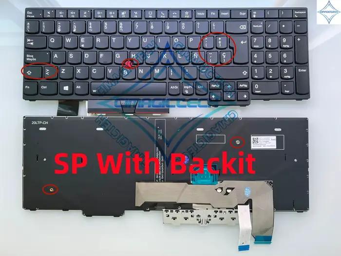 Nouveau clavier FR SP LA BR français brésil espagnol Latin rétro-éclairé pour Lenovo ThinkPad L15 L15 Gen 2 L15 GEN 1 P15V T15P L15NBL-1058P