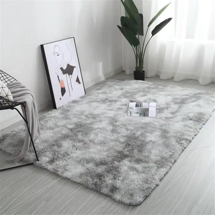 Tapis en velours épais pour salon, en peluche, pour chambre d'enfants, tapis de sol moelleux, fenêtre, chevet, décoration de la maison, tapis doux