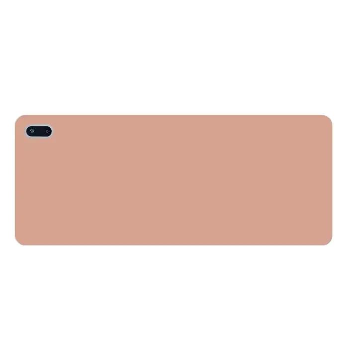 Tapis de Souris Chauffant Électrique 90x36cm avec 5 Vitesses de Chaleur Personnalisable Blanc Bleu Marine Café Kaki Marron Orange Pour Travail et Loisirs