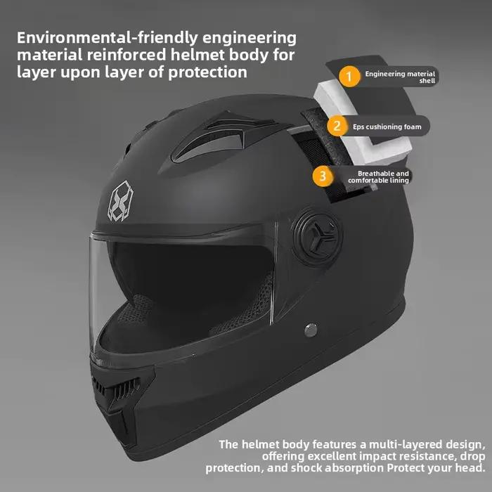 Casque de moto, casques de course, cascos para moto, sécurité, casque de sport unisexe pour moto, casque intégral, hiver, chaud, casco moto