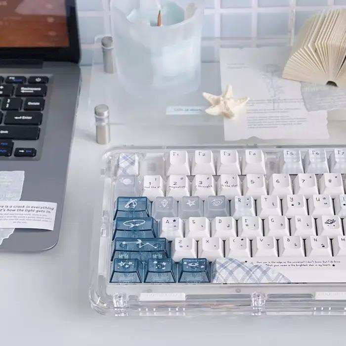 Capuchons de touches thème étoile de l'univers PBT + PC