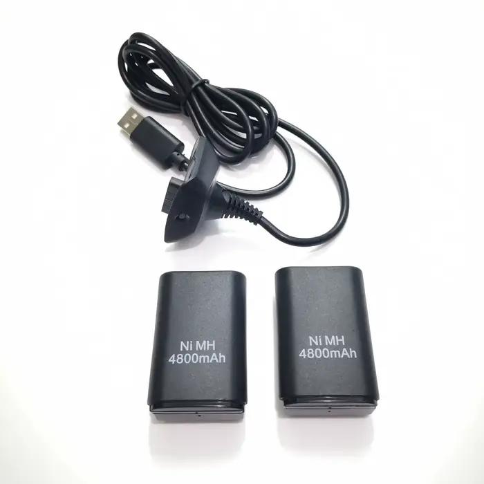 3IN 1 4800mAh rechargeables 2 Batteries avec 1 câble de chargement