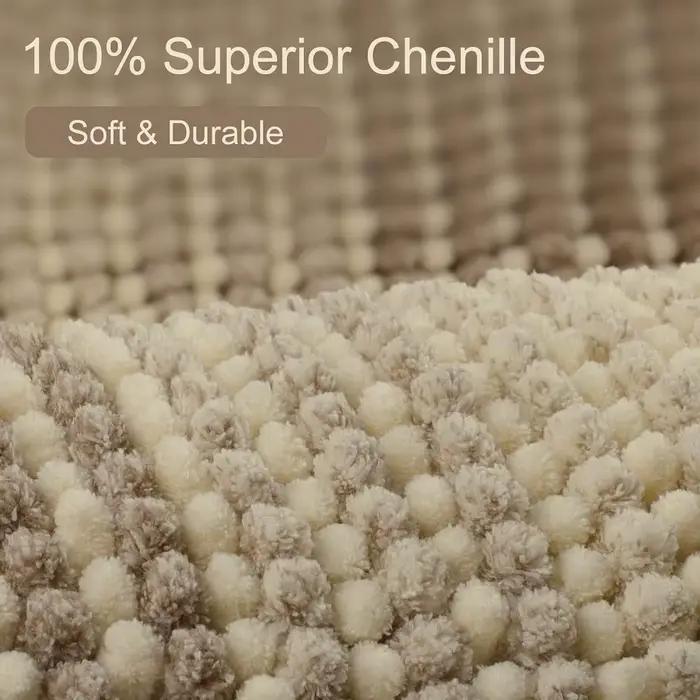 HORugs-Polymères de bain lea pour HONon, chenille absorbante d'eau, tapis HORunner, tapis de sol lavables en machine