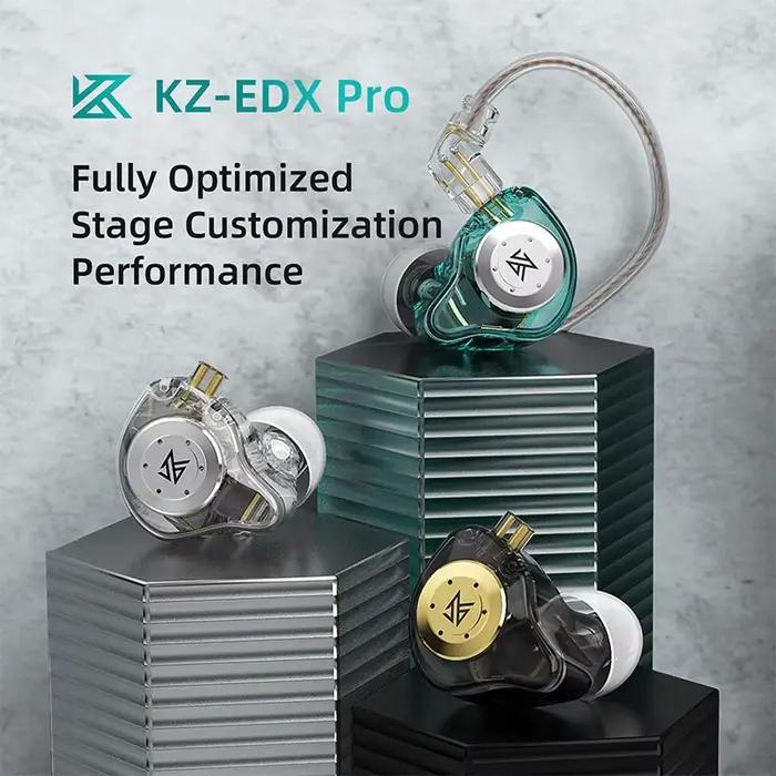 KZ EDX PRO Dynamique Écouteurs HIFI Basse Dans L'oreille Moniteur Sport Antibruit Casque