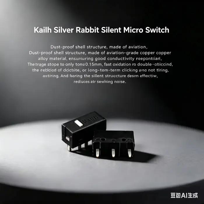 Micro-interrupteur silencieux personnalisé pour souris Logitech Kailh Silver Rabbit