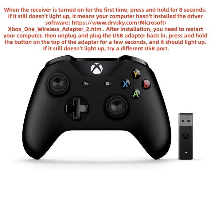 Adaptateur USB pour Xbox One S X Elite Windows PC récepteur 1ère ou 2ème Console de jeu Joystick manette de jeu accessoires de contrôleur