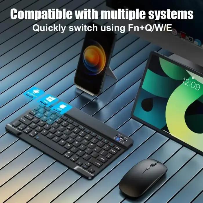 Clavier Bluetooth pour iPad 10e génération et tablettes Samsung Xiaomi blanc rouge noir confortable pour travail et jeu