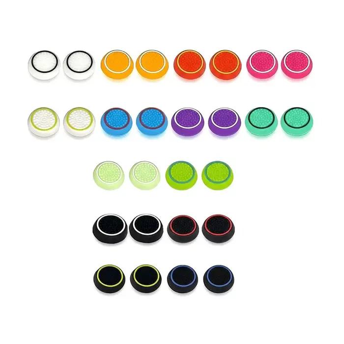 Pour PS4/Pour PS5 Compatible 28 Pièces Grips de Manette en Silicone & Capuchons de Joystick Antidérapants Anti-Rayures Protection Complète