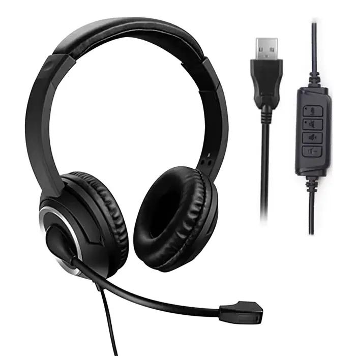 Casque USB avec micro muet pour PC