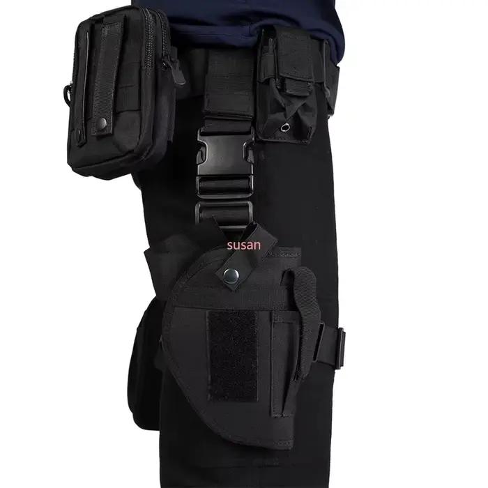 Accessoires de costume pour jeu de carnaval et d'Halloween, ceinture utilitaire avec sacs, T-shirt de cosplay héros Leon Kennedy, sous-bras d'officier 787KM3