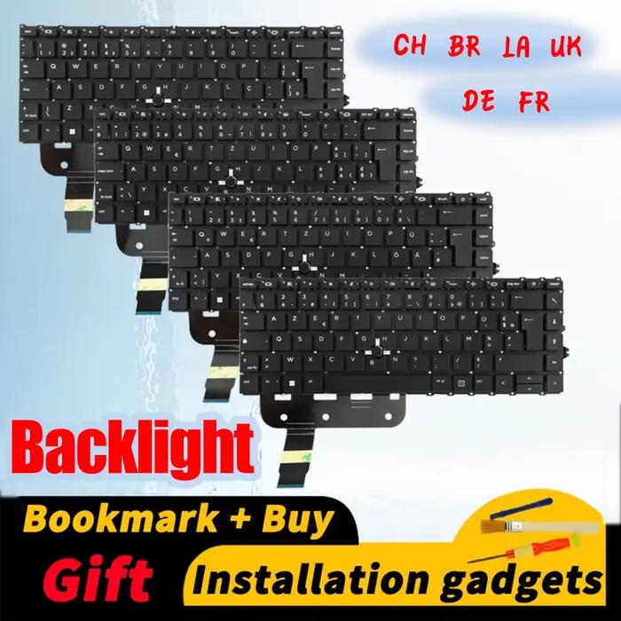 Clavier rétroéclairé pour HP EliteBook 840 G7/845 G7/840 G8 (Brésil