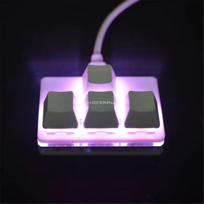Clavier 4 touches flèches directionnel personnalisable programmation USB échangeable pour gamers et étudiants occasions spéciales