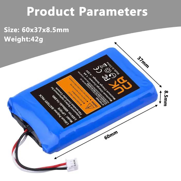 Batterie PS5 Li-ion 4000mAh pour contrôleur sans fil Sony PlayStation 5 PS5 DualSense CFI-ZCT1W pack de 1 à 10 pièces couleurs bleu ciel beige gris or rose violet