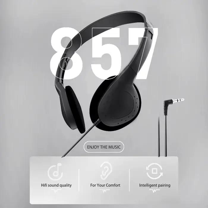 3.5mm filaire ordinateur casque sans Microphone