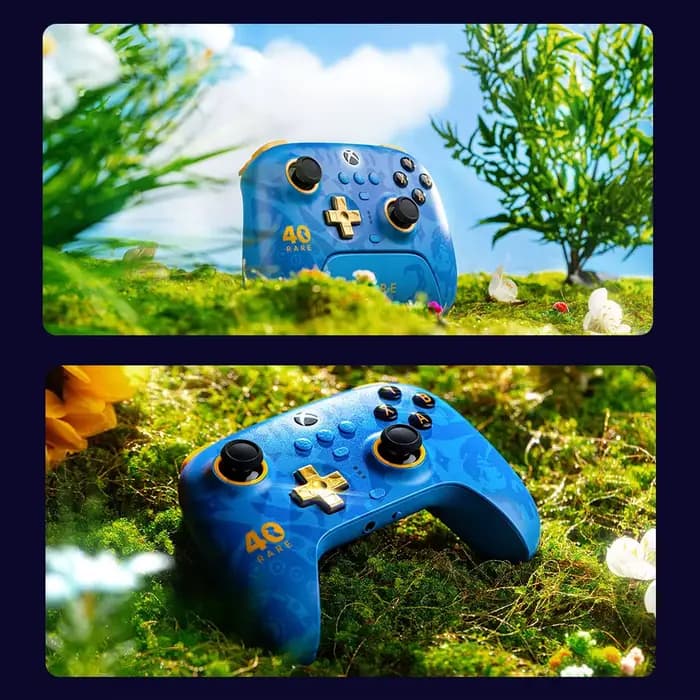 8BitDo Ultimate Contrôleur sans fil 3 modes pour Xbox, manette de jeu rare édition 40e anniversaire pour Xbox One, Apple, PC et Android
