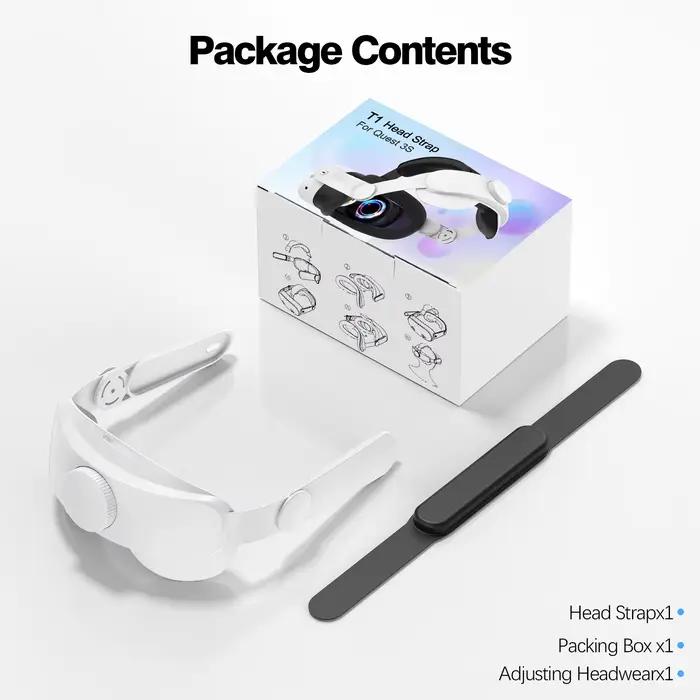 Sangle de tête Elite réglable compatible Meta Quest 3 Quest 3S accessoire VR confortable pour joueurs et utilisateurs réalité virtuelle occasions spéciales