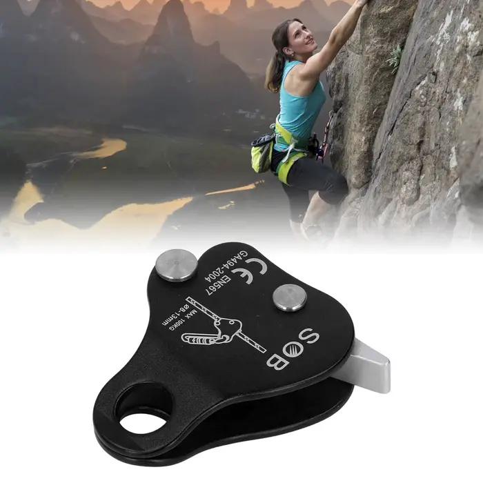 Pince de serrage pour corde d'escalade, haute résistance, panneau latéral mobile pour l'alpinisme et l'escalade en plein air